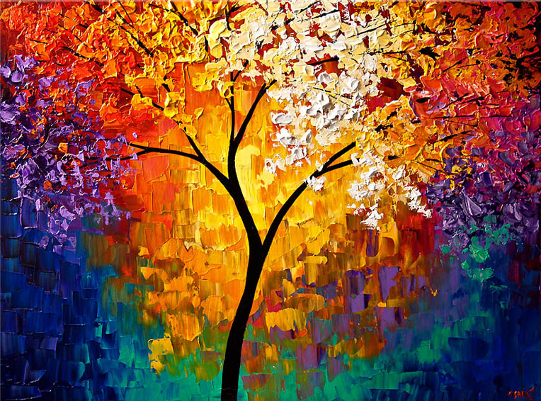 30 Colorful Tree Paintings and Concept artworks for your inspiration